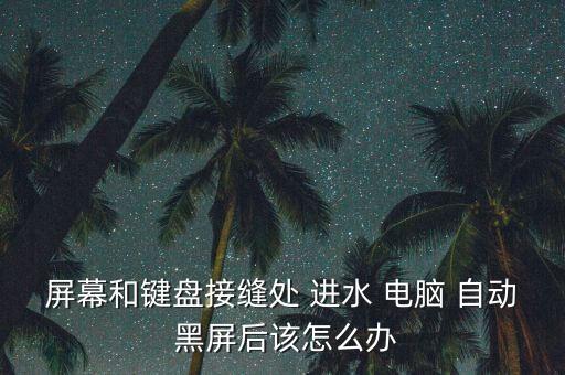 屏幕和鍵盤接縫處 進(jìn)水 電腦 自動(dòng) 黑屏后該怎么辦