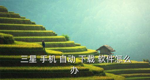  三星 手機 自動 下載 軟件怎么辦