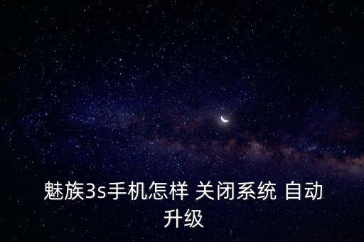 魅族關(guān)閉自動升級,進入系統(tǒng)升級并關(guān)閉wifi自動下載升級包
