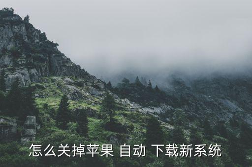 怎么關(guān)掉蘋果 自動 下載新系統(tǒng)