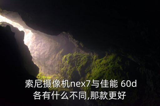  索尼攝像機(jī)nex7與佳能 60d各有什么不同,那款更好