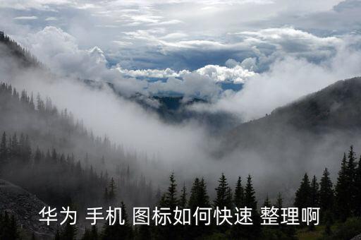 華為 手機 圖標如何快速 整理啊