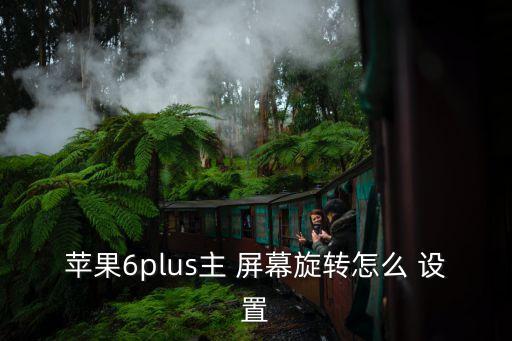 蘋果6plus主 屏幕旋轉(zhuǎn)怎么 設(shè)置