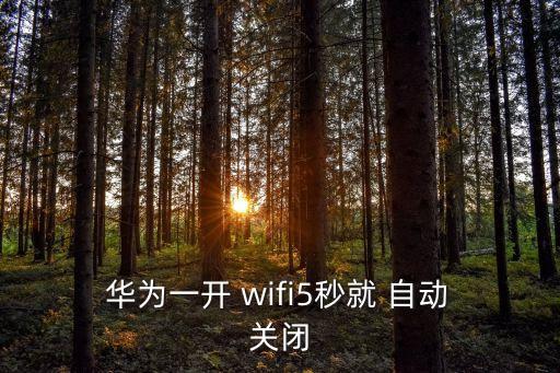 華為移動(dòng)wifi自動(dòng)關(guān)閉,華為手機(jī)怎么關(guān)wifi?