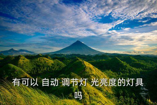 有可以 自動 調節(jié)燈 光亮度的燈具嗎