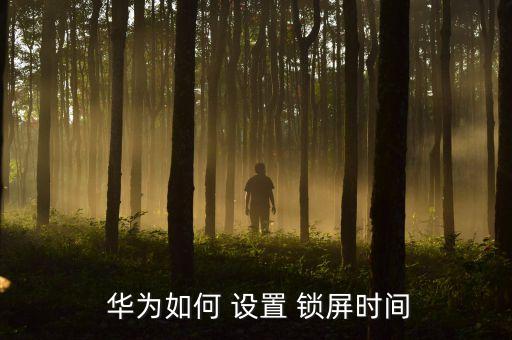 華為設(shè)置自動(dòng)鎖屏?xí)r間設(shè)置方法,華為手機(jī)怎么設(shè)置鎖屏?xí)r間?