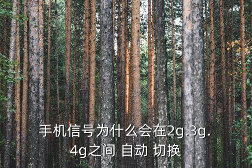  手機(jī)信號(hào)為什么會(huì)在2g.3g. 4g之間 自動(dòng) 切換