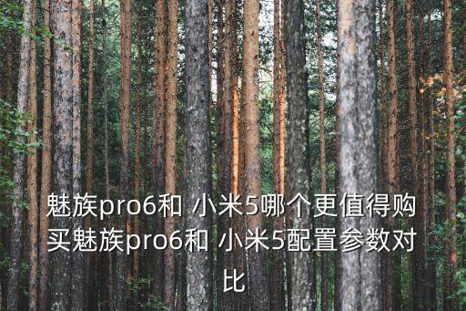 魅族pro6和 小米5哪個更值得購買魅族pro6和 小米5配置參數對比