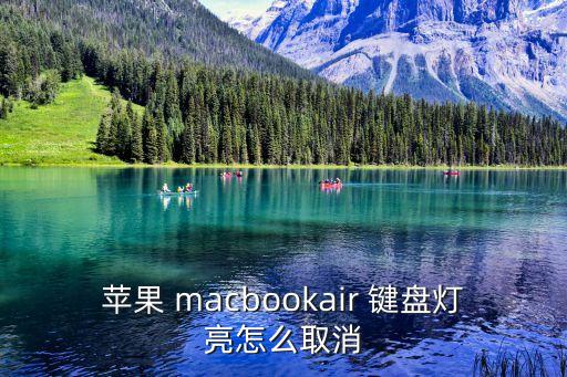蘋(píng)果 macbookair 鍵盤(pán)燈亮怎么取消