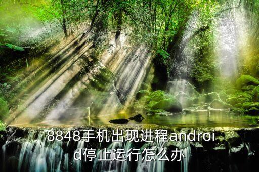  8848手機出現(xiàn)進程android停止運行怎么辦