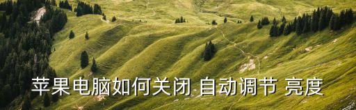 mac 鍵盤自動(dòng)亮度,怎么關(guān)閉自動(dòng)adjust亮度?!