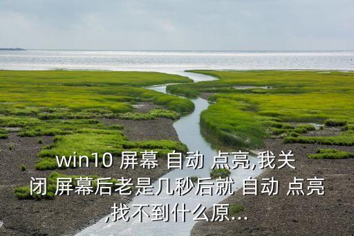 win10 屏幕 自動(dòng) 點(diǎn)亮,我關(guān)閉 屏幕后老是幾秒后就 自動(dòng) 點(diǎn)亮,找不到什么原...