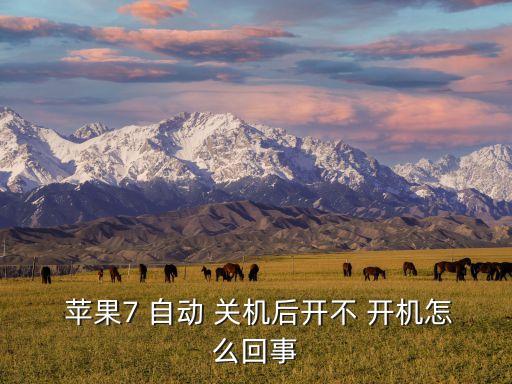  蘋果7 自動(dòng) 關(guān)機(jī)后開不 開機(jī)怎么回事