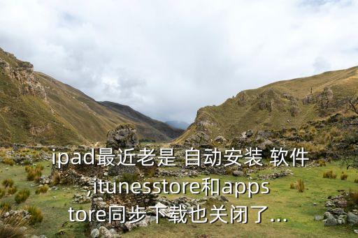 ipad會自動安裝軟件,用此id下載軟件會自動更新設(shè)備