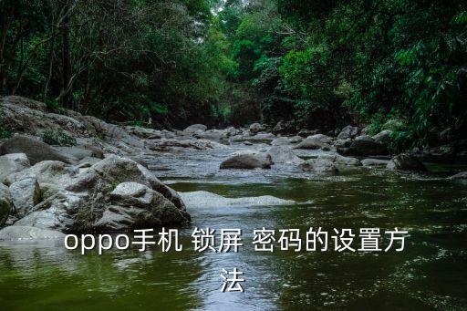  oppo手機(jī) 鎖屏 密碼的設(shè)置方法