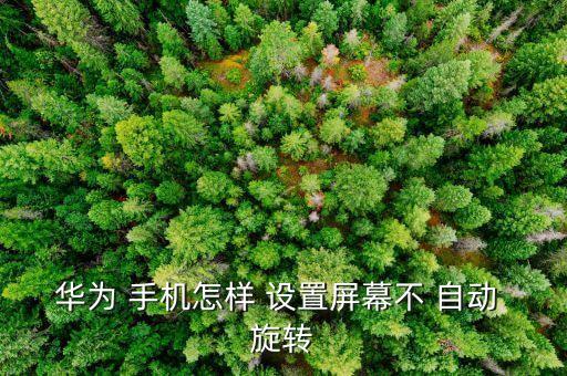華為 手機(jī)怎樣 設(shè)置屏幕不 自動 旋轉(zhuǎn)