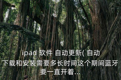  ipad 軟件 自動(dòng)更新( 自動(dòng)下載和安裝需要多長(zhǎng)時(shí)間這個(gè)期間藍(lán)牙要一直開(kāi)著...