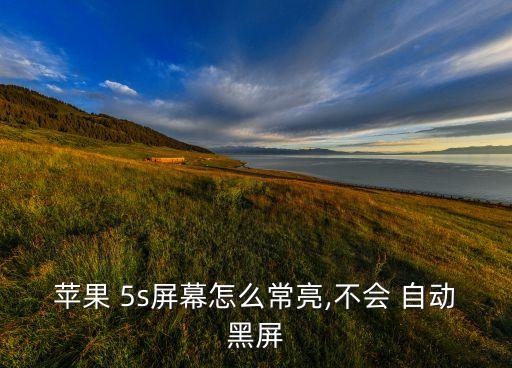 蘋果 5s屏幕怎么常亮,不會 自動黑屏