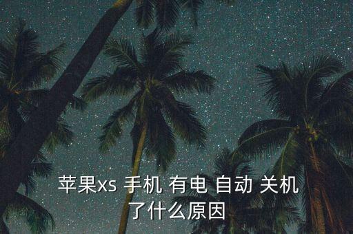  蘋(píng)果xs 手機(jī) 有電 自動(dòng) 關(guān)機(jī)了什么原因