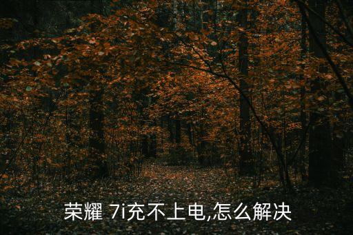  榮耀 7i充不上電,怎么解決