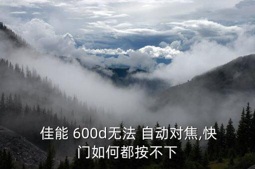 佳能600d自動對焦不實(shí),如何使用自動對焦?記好三步驟!