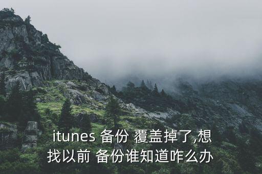 itunes備份自動(dòng)覆蓋,電腦或手動(dòng)備份恢復(fù)正常使用狀態(tài)