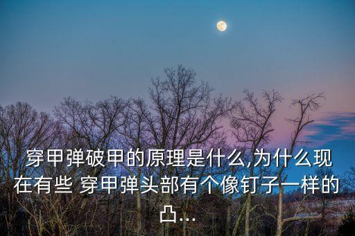 穿甲彈自動轉(zhuǎn)正,穿甲彈與爆炸彈一起使用優(yōu)點(diǎn)是穿甲能力不變