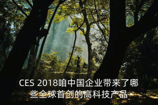 CES 2018咱中國企業(yè)帶來了哪些全球首創(chuàng)的高科技產(chǎn)品