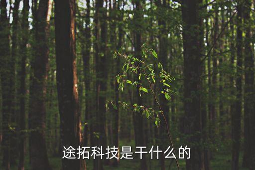 途拓科技是干什么的