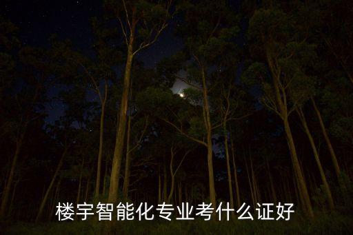 樓宇智能化專業(yè)考什么證好