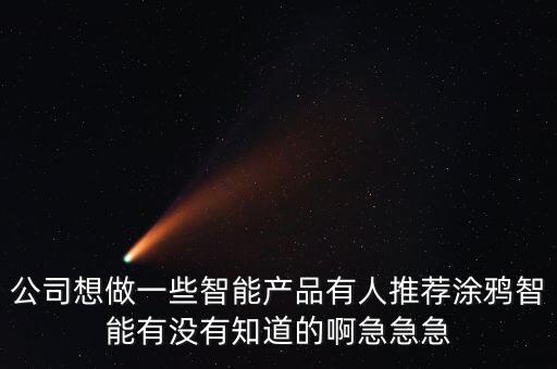 涂鴉智能科技市值多少，涂鴉智能公司好像不大有什么優(yōu)勢(shì)