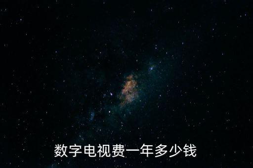 數(shù)字電視費(fèi)一年多少錢