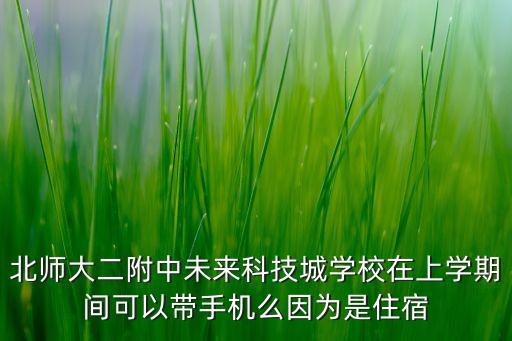 未來智能科技城在哪里上學(xué)，北師大二附中未來科技城學(xué)校在上學(xué)期間可以帶手機(jī)么因?yàn)槭亲∷? /></a><a href=