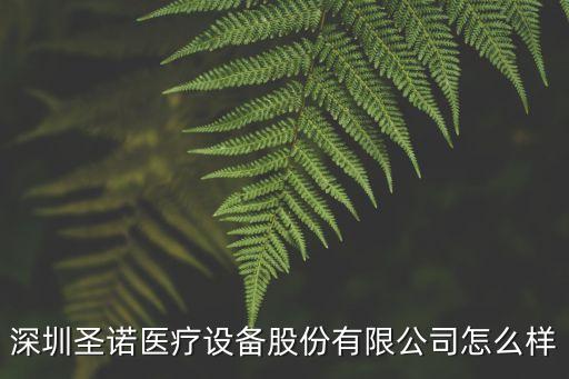 深圳圣諾醫(yī)療設(shè)備股份有限公司怎么樣