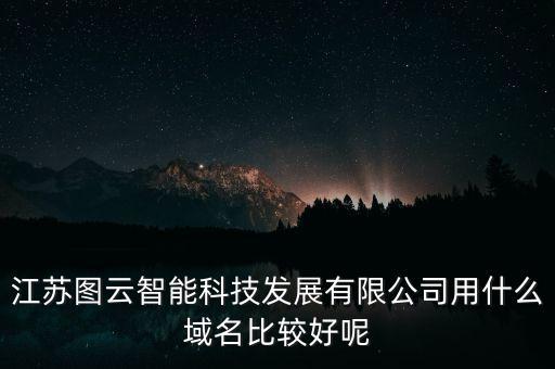 江蘇圖云智能科技發(fā)展有限公司用什么域名比較好呢