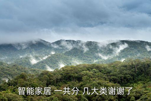 高科技智能住宅有哪些，智能家居 一共分 幾大類謝謝了