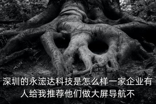 深圳的永浤達(dá)科技是怎么樣一家企業(yè)有人給我推薦他們做大屏導(dǎo)航不