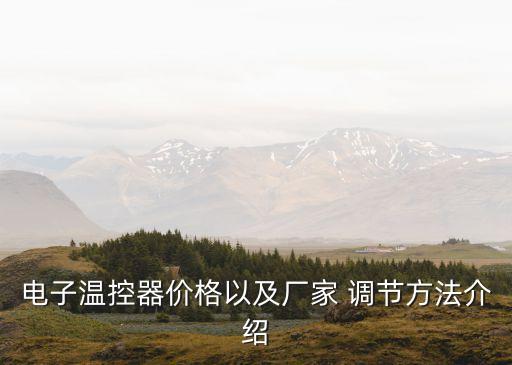 電子溫控器價格以及廠家 調(diào)節(jié)方法介紹