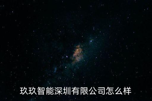 玖玖智能深圳有限公司怎么樣