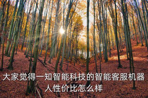 大家覺(jué)得一知智能科技的智能客服機(jī)器人性價(jià)比怎么樣