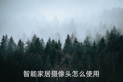 智能家居攝像頭怎么使用