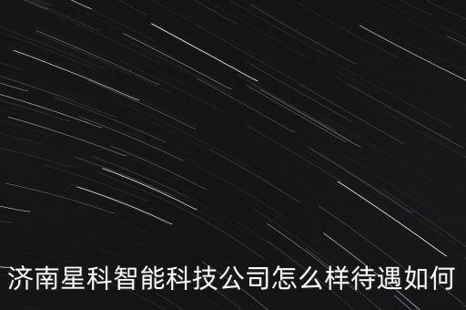 濟(jì)南星科智能科技公司怎么樣待遇如何