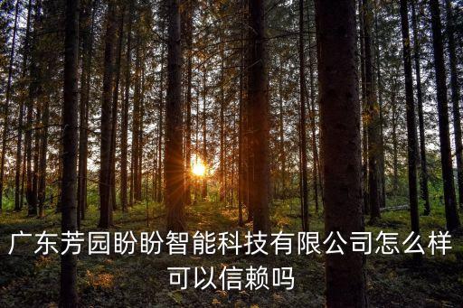 廣東芳園盼盼智能科技有限公司怎么樣可以信賴嗎