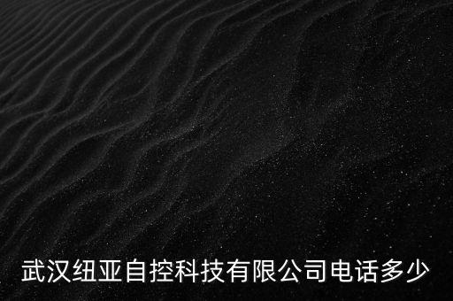 武漢紐亞自控科技有限公司電話多少