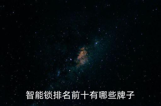 智能鎖排名前十有哪些牌子