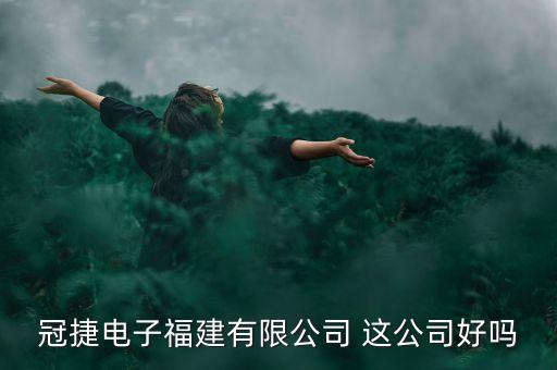冠捷電子福建有限公司 這公司好嗎