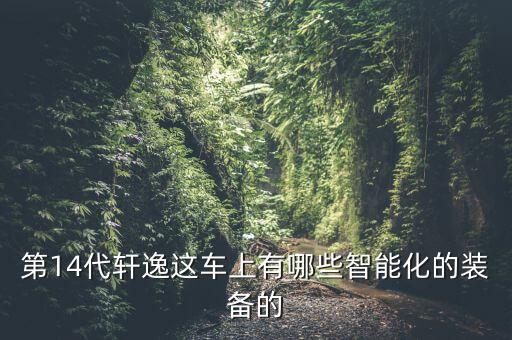 第14代軒逸這車上有哪些智能化的裝備的