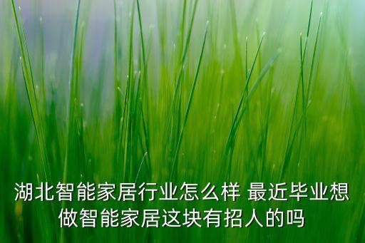 湖北智能家居行業(yè)怎么樣 最近畢業(yè)想做智能家居這塊有招人的嗎