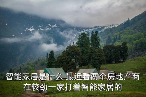 智能家居是什么 最近看兩個房地產(chǎn)商在較勁一家打著智能家居的