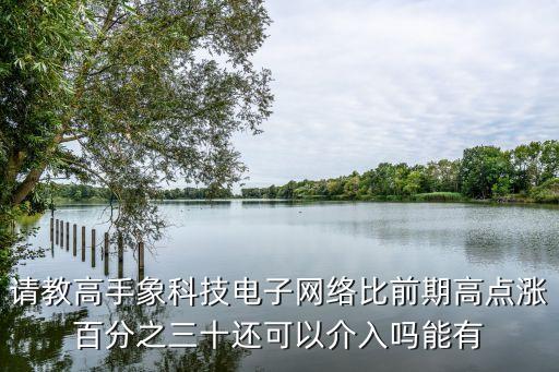 請教高手象科技電子網(wǎng)絡比前期高點漲百分之三十還可以介入嗎能有